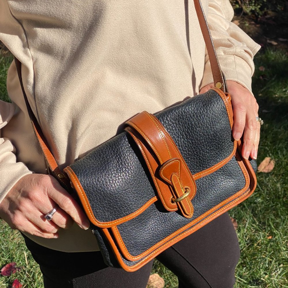 Dooney & Bourke Navy Equestrian Pocket Bag